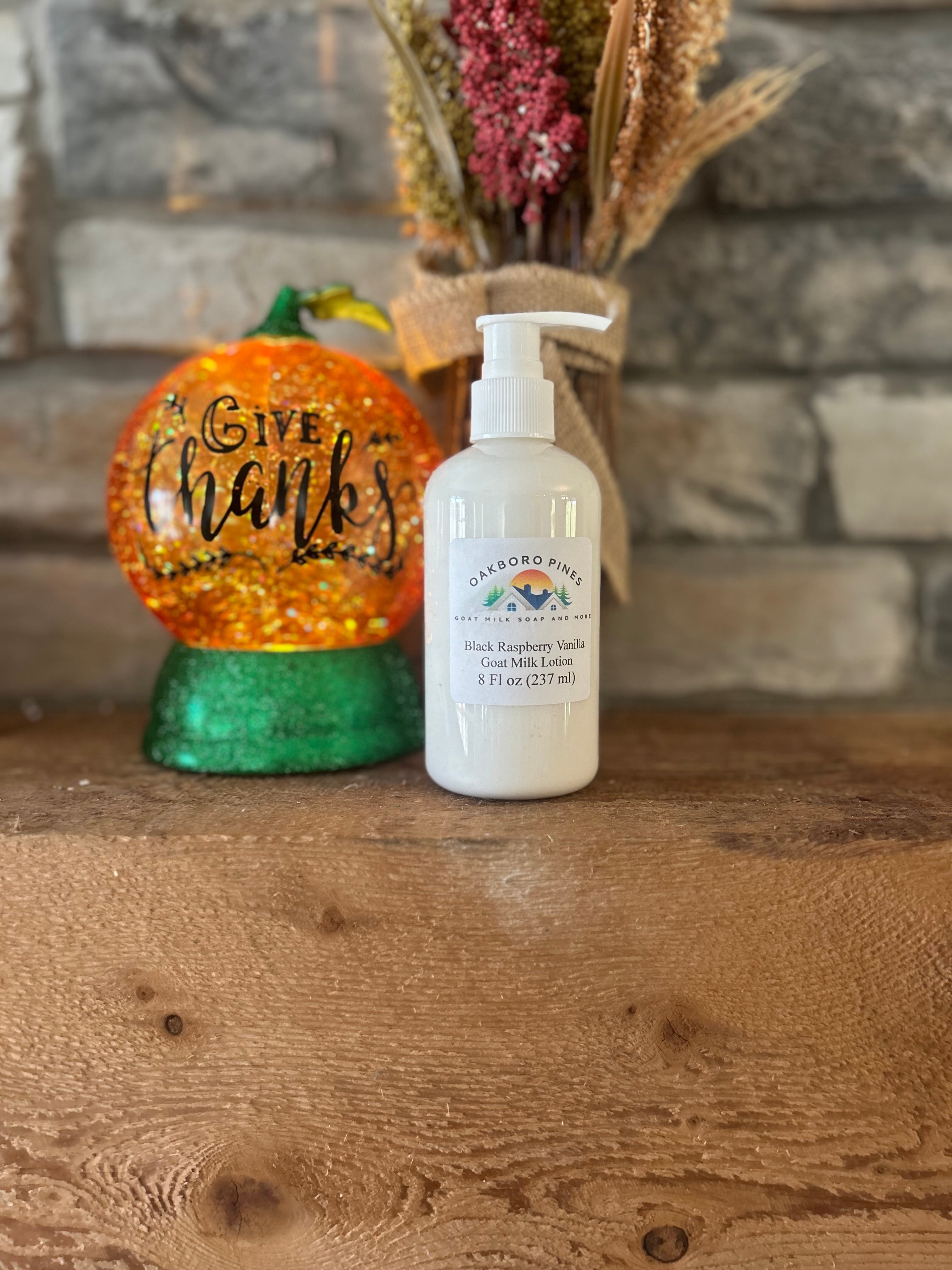 Black Raspberry Vanilla Goat Milk Lotion 8 oz – Oakboro Pines