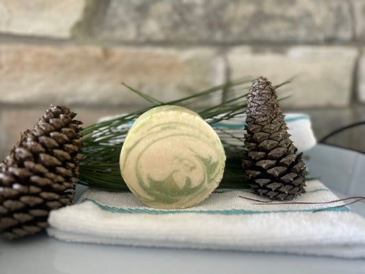 Coconut-Lime-Verbena Goat Milk Soap - Round Bar