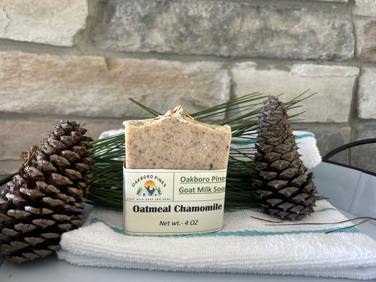 Oatmeal Chamomile Goat Milk Soap